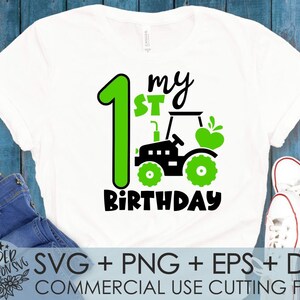 Tractor Birthday Svg1st Birthday Svg Tractor Birthday Shirt - Etsy
