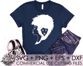 Afro Woman and Girl Svg, Mom and Daughter Svg, Afrocentric Svg, Afro Girl Svg, Afro Woman Svg, My Mothers Svg, Afro Girl Svg, Dxf, Eps, Png