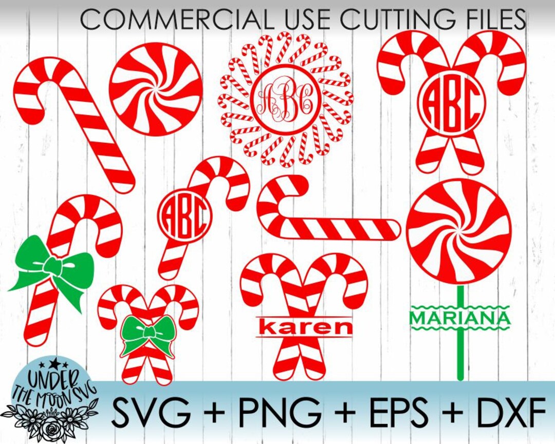 Christmas Candy Cane SVG Cut Files / Candy Cane SVG Files for Cricut ...