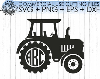 Bauernhof Traktor Monogramm SVG Cut File / Farm Life SVG / Transport Cut File / Cricut Design Space / Silhouette Cut Files / Cricut Cut Files