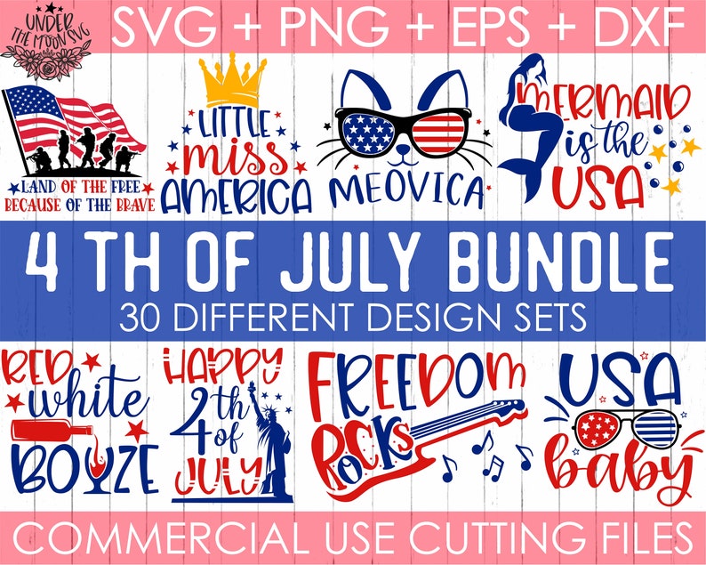 4th of July Svg Bundle Independence Day US Flag Svg - Etsy