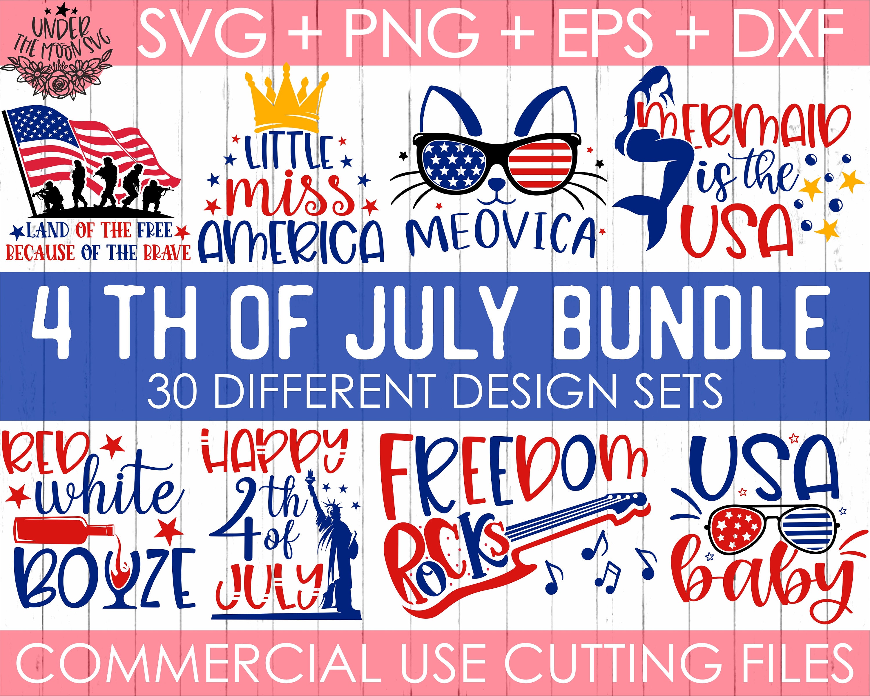 usa flag svg 4th of July cricut Personal and Commercial use Red white & boom SVG cut file Independence day saying and quote