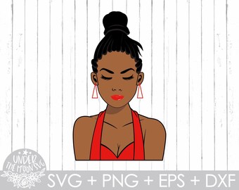 Black woman svg , Afro woman svg , Black girl svg , Afro hair svg, Afro svg ,Shades svg ,Eps, Png, Dxf , Svg