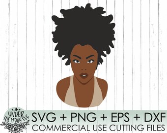 Black Girl Svg,Afro Woman Svg,  Afro Girl Silhouette Svg, Black Woman Svg, Clipart, Hair Svg, Afro Hair Svg, Cut files, Png,Eps,Svg