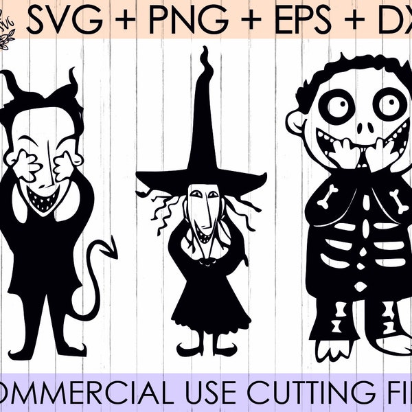 Nightmare Before Christmas | Lock Shock & Barrel SVG | Digital File SVG | Dxf, Eps, Svg | Instant download design for cricut or silhouette