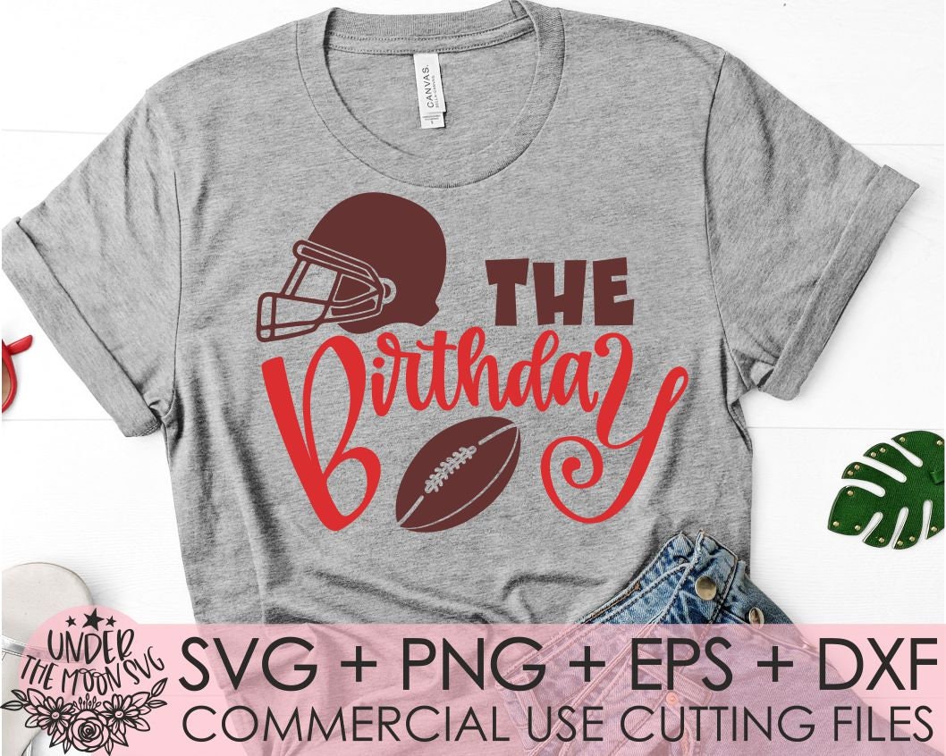 The Birthday Boy Football Svgsports Birthday Svg football Etsy