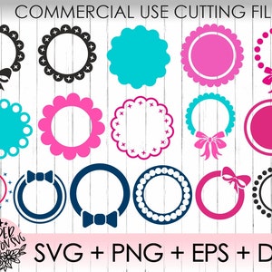 Circle Monogram Frame Svg, Monogram Frames Svg, Monogram Frame Svg, Circle Monogram Svg, Cricut Svg, Silhouette Svg, Svg Files