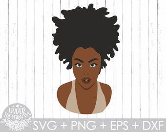 Black Girl Svg,Afro Woman Svg,  Afro Girl Silhouette Svg, Black Woman Svg, Clipart, Hair Svg, Afro Hair Svg, Cut files, Png,Eps,Svg
