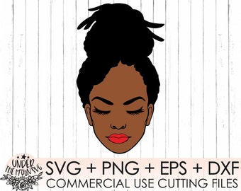 Black Girl Svg,Afro Woman Svg,  Afro Girl Silhouette Svg, Black Woman Svg, Clipart, Hair Svg, Afro Hair Svg, Cut files, Png,Eps,Svg