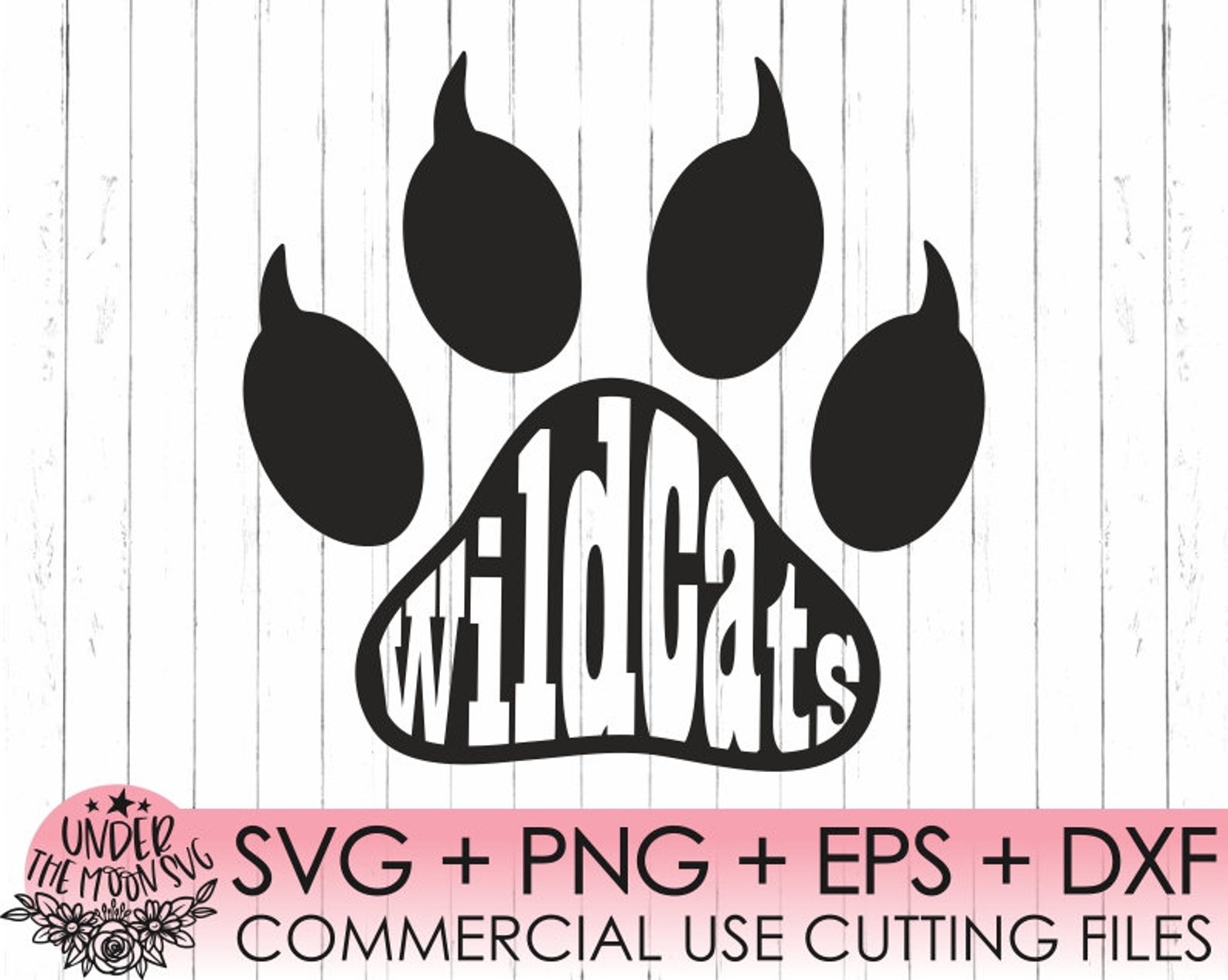 Wildcats Paw Print SVG / Paw SVG / Paw Print Svg / Dog Svg / | Etsy