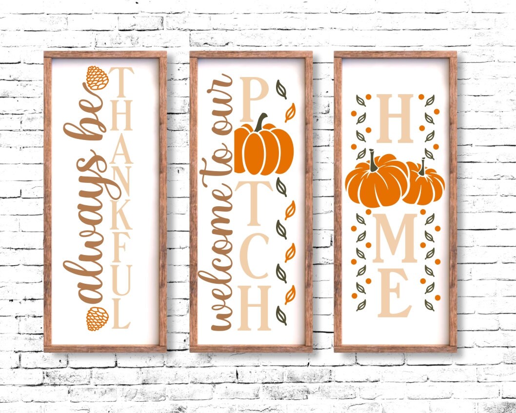 Fall Porch Sign Svg Bundle, Halloween Sign, Autumn Sign, Fall Welcome ...