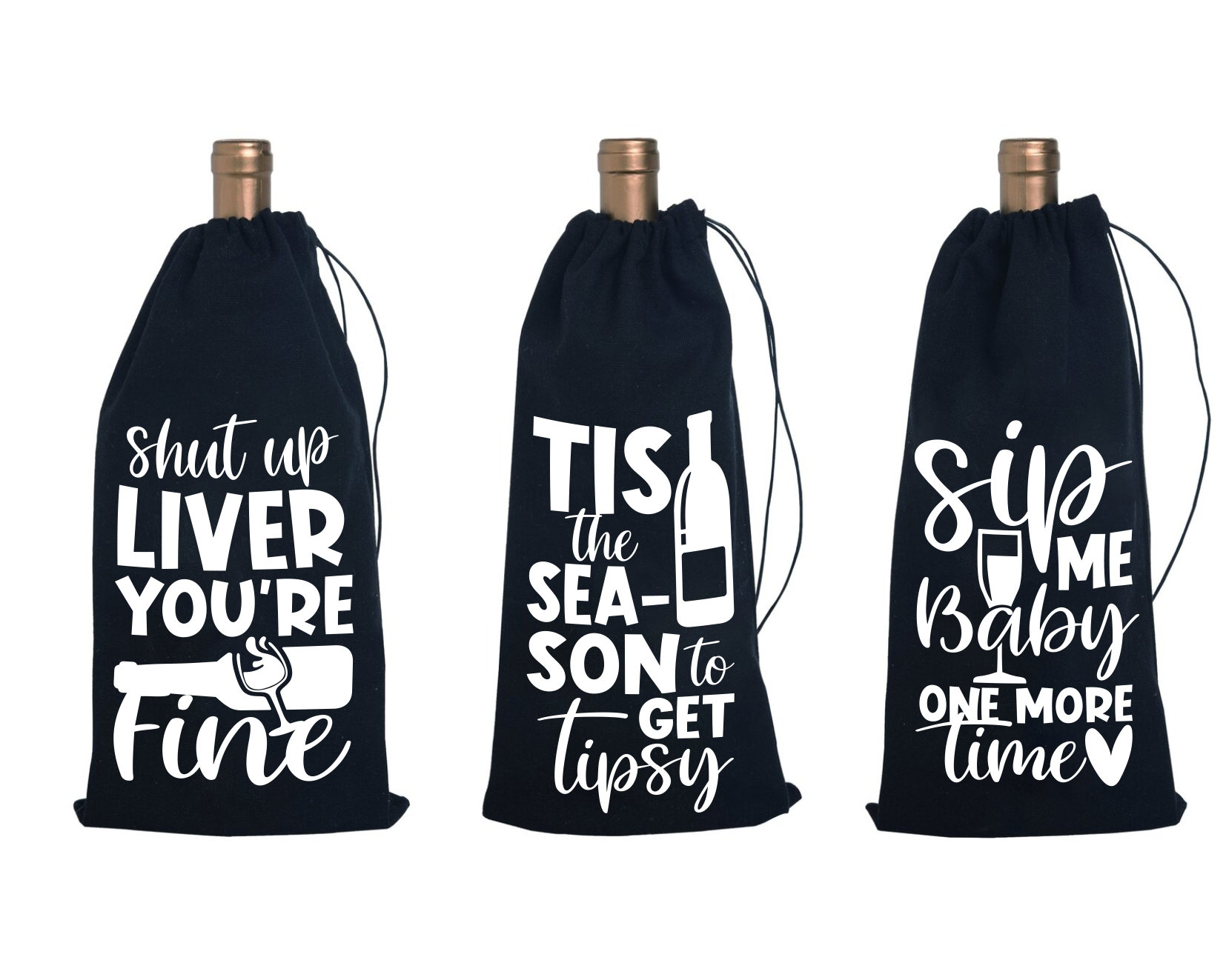 40 Wine Bag Svg Bundlechristmas Wine Svg Filesfunny Wine Etsy Canada