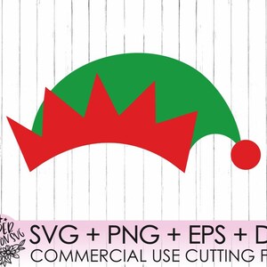 Elf hat monogram SVG File / Elf hat Cut File / Elf hat clip art / Elf hat PNG,Dxf / Christmas svg / Silhouette Cut Files / Cricut Cut Files