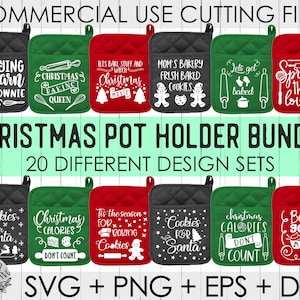 Pot Holder Svg Bundle,Pot Holder Svg,Christmas Pot Holder Svg,Kitchen Svg,Baking Svg,Christmas Svg,Oven Mitt Svg,Svg Files For Cricut