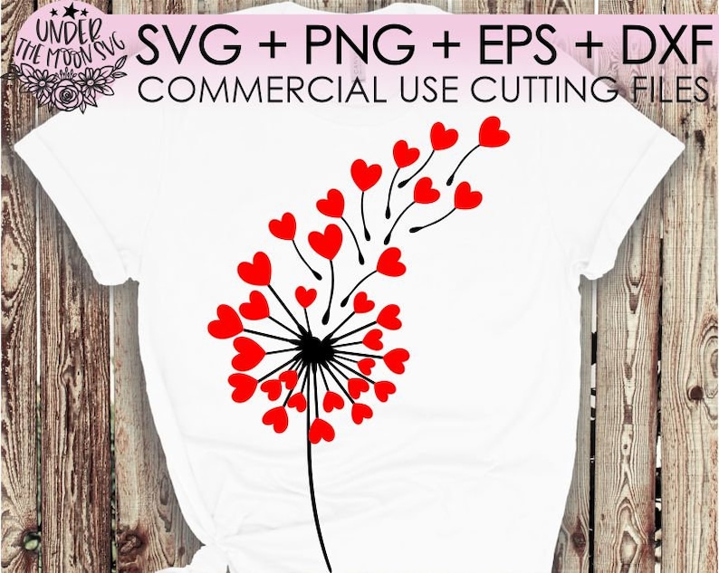 Free Free Heart Dandelion Svg 928 SVG PNG EPS DXF File