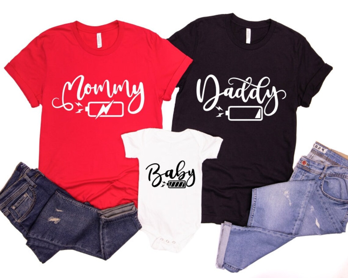 Download Family Matching Svg Mommy and Daddy Battery Low Svg Mother ...