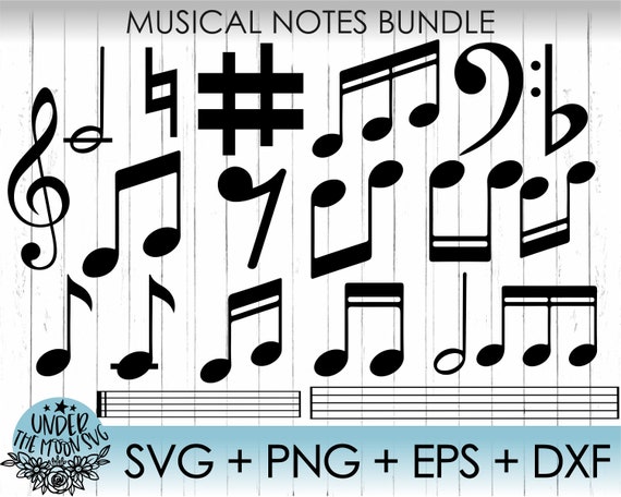 Music SVG Bundle / Music Notes SVG / Musical Notes Cut File / | Etsy UK