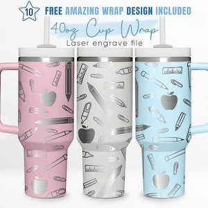 40oz Engraved Tumbler Wrap Teacher Inspirational, Empowerment, Quotes, 40oz Quencher Wrap, Laser Engraving,Stanley Tumbler Wrap,Laser Design