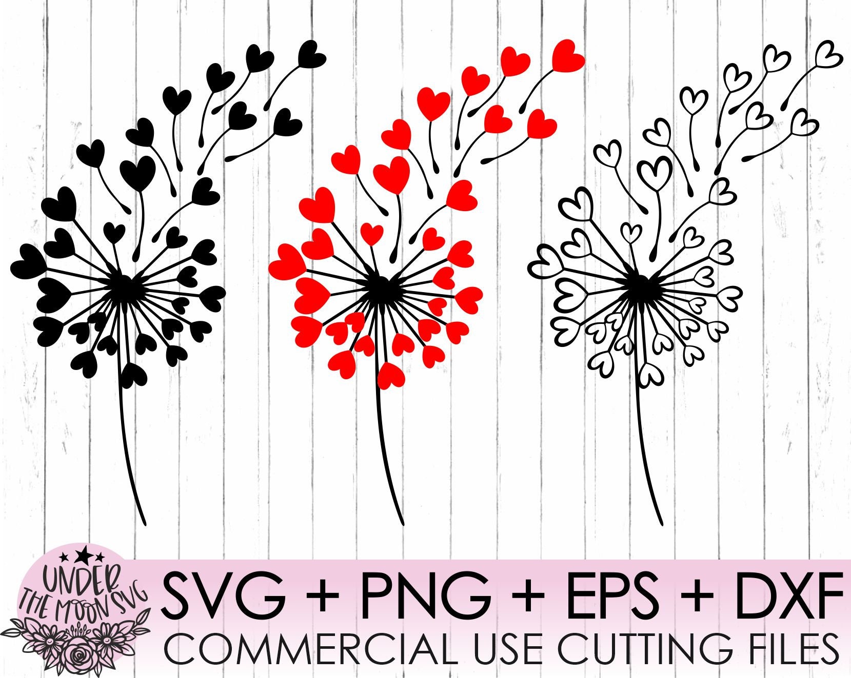 Free Free Heart Dandelion Svg 834 SVG PNG EPS DXF File