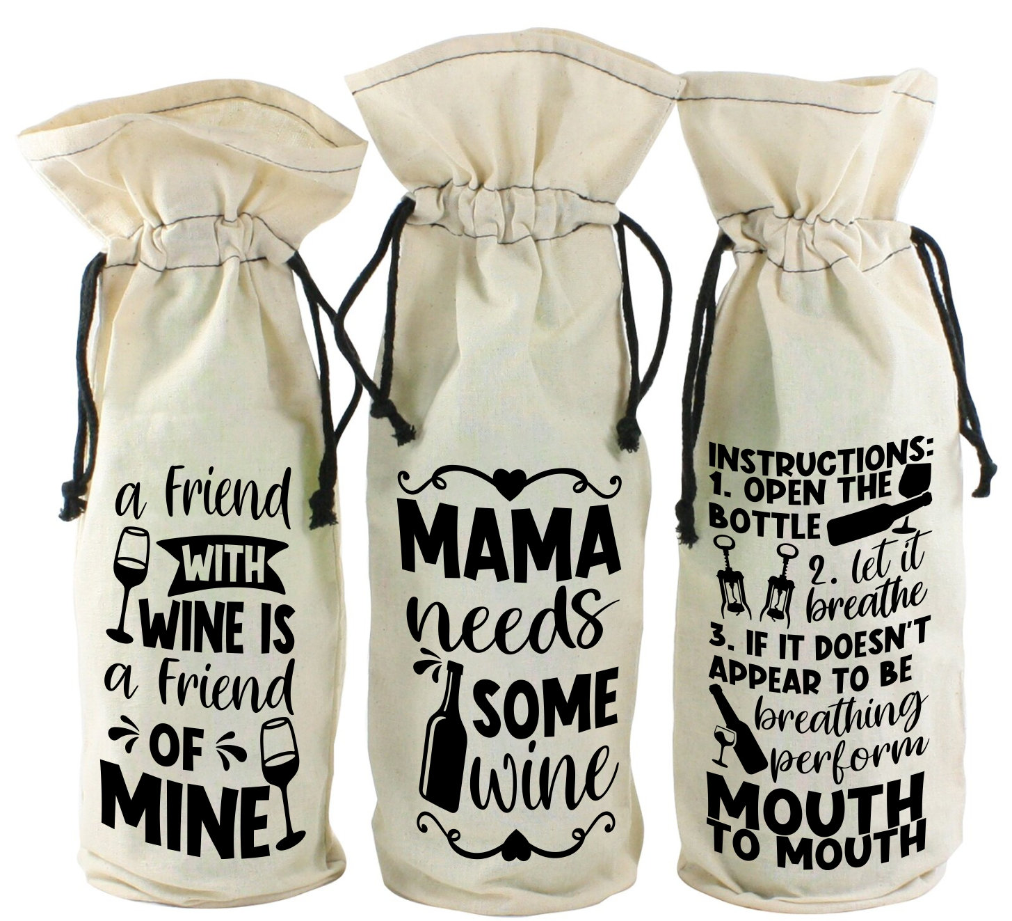 40 Wine Bag Svg Bundlechristmas Wine Svg Filesfunny Wine Etsy Canada