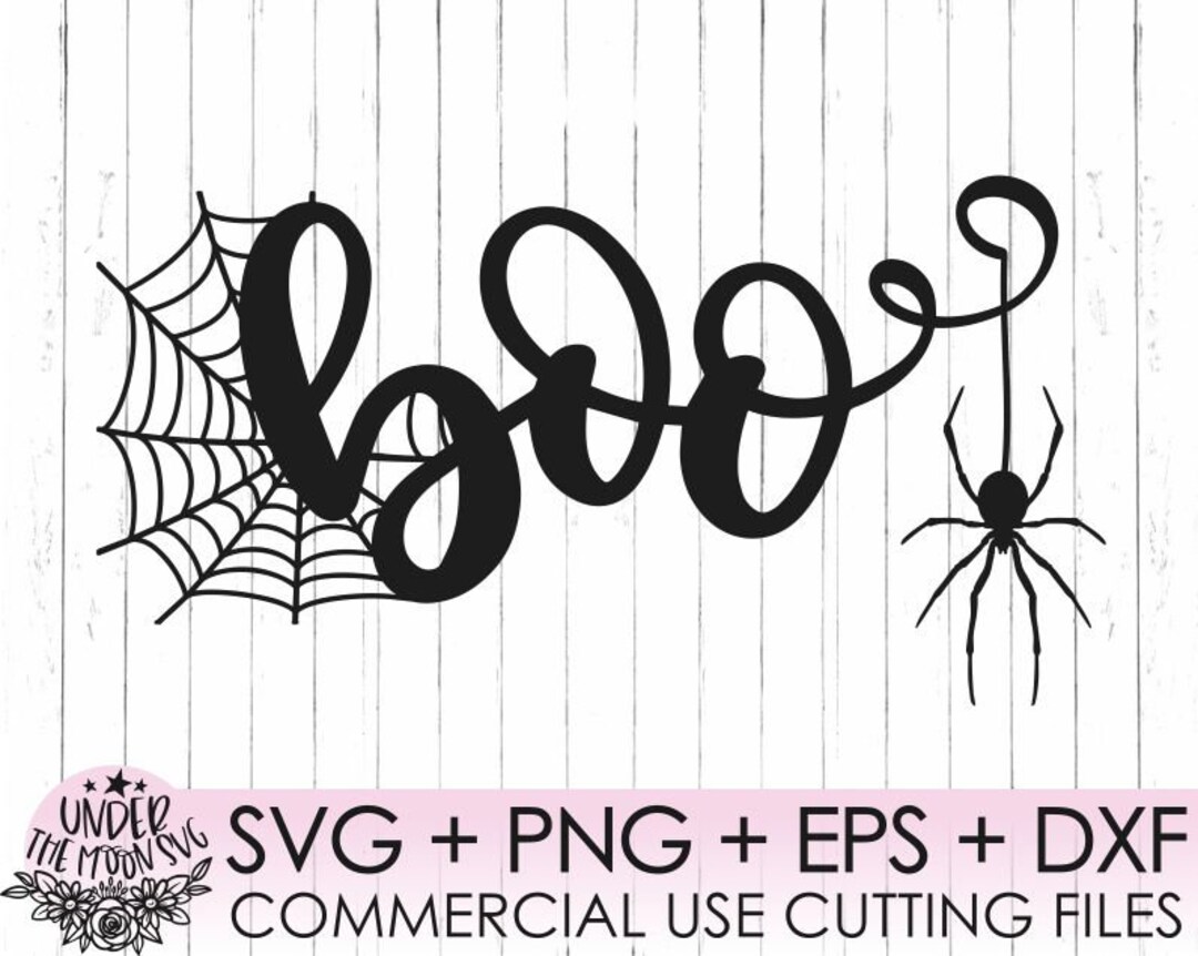 Boo Svg, Halloween Svg, Spider Svg, Halloween Shirt, Cricut Cut Files ...