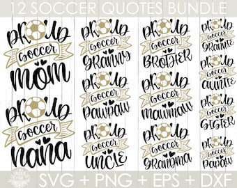 Proud Soccer Svg Bundle, Soccer Svg, Soccer Mom Svg, Soccer Clipart, Soccer Cut Files, Sports Svg, Soccer Quote Svg, Soccer Saying Svg, Png