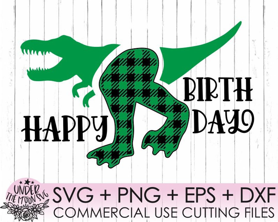Happy Birthday Svg Dinosaur Birthday Dinosaur Svgbirthday - Etsy