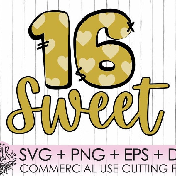 Birthday Sweet 16, Sweet 16 Svg , Sweet Sixteenth Birthday Svg,Birthday Girl Sixteenth,Svg,Eps,Dxf,Png