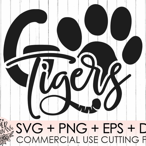 Go Tigers Svg, Paw Svg, Tigers Svg,Commercial Use, Football Svg, Tigers football Svg, Football, Silhouette, Sport Svg, Tigers Svg, Tiger Svg