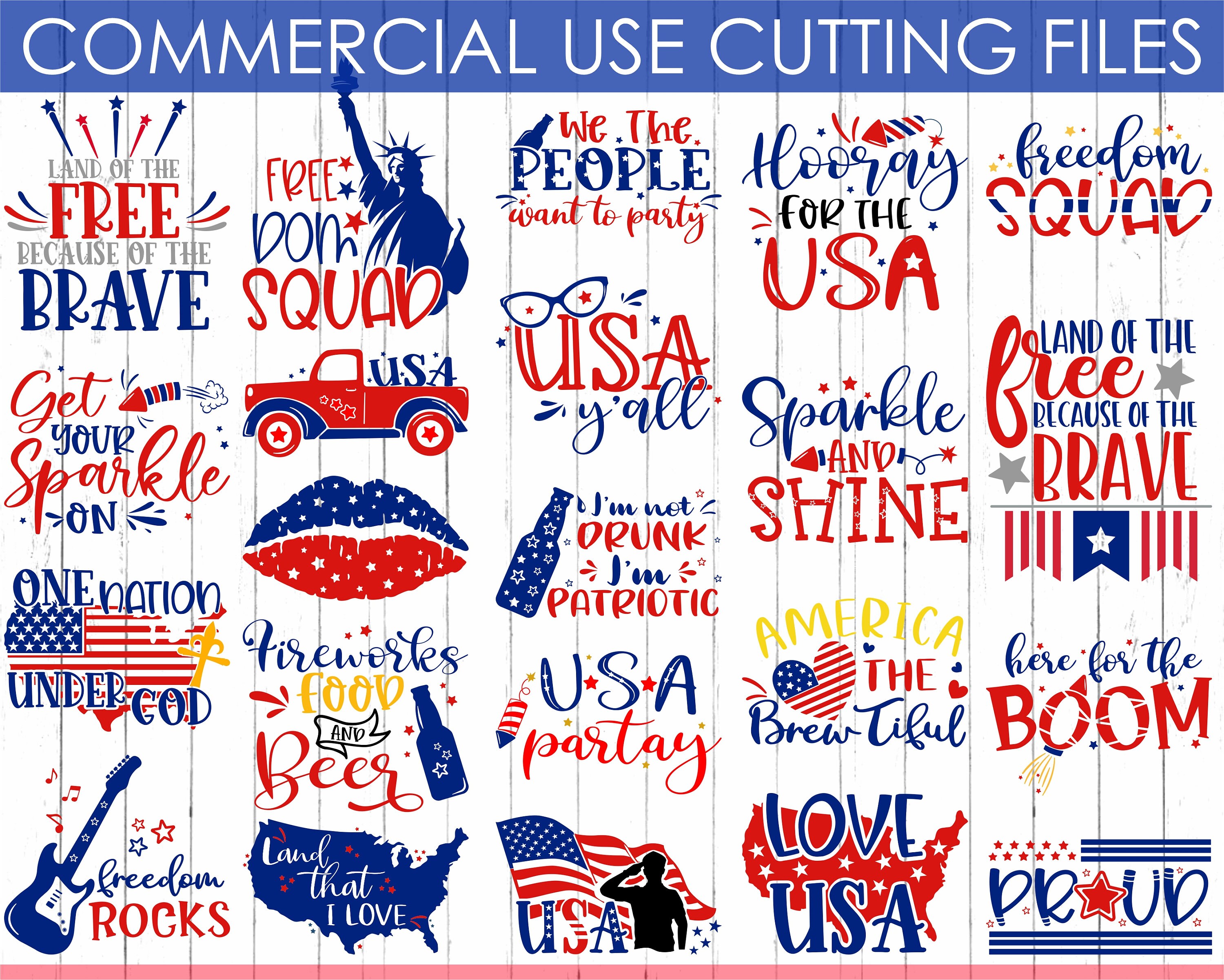 4th of July Svg Bundle Independence Day US Flag Svg - Etsy