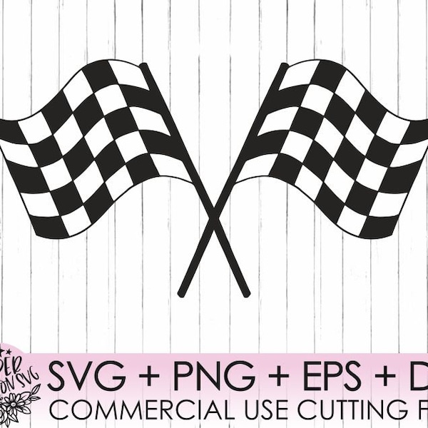 Racing Flag SVG / Race Flag / SVG (layered), PNG, Dxf, Eps format / cricut, silhouette studio, vinyl decal, t shirt design, stencil template