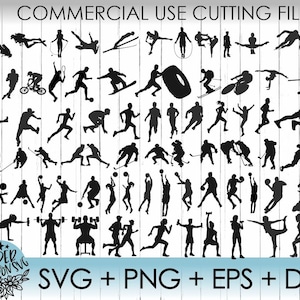 Sport Design Elemetns , Sport SVG Bundle , Sport DXF Cut files , Sport Silhouette Studio- SVG Files for Silhouette Cameo or Cricut