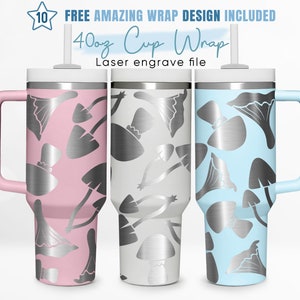 40oz Engraved Tumbler Wrap Mushroom, Magic, Trippy Mushroom, Night, 40oz Quencher Wrap, Laser Engraving, Stanley Tumbler Wrap, Laser Design