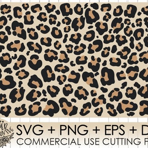 May include: A seamless pattern of black and brown leopard spots on a beige background. This digital design is ideal for crafting projects, scrapbooking, and more.