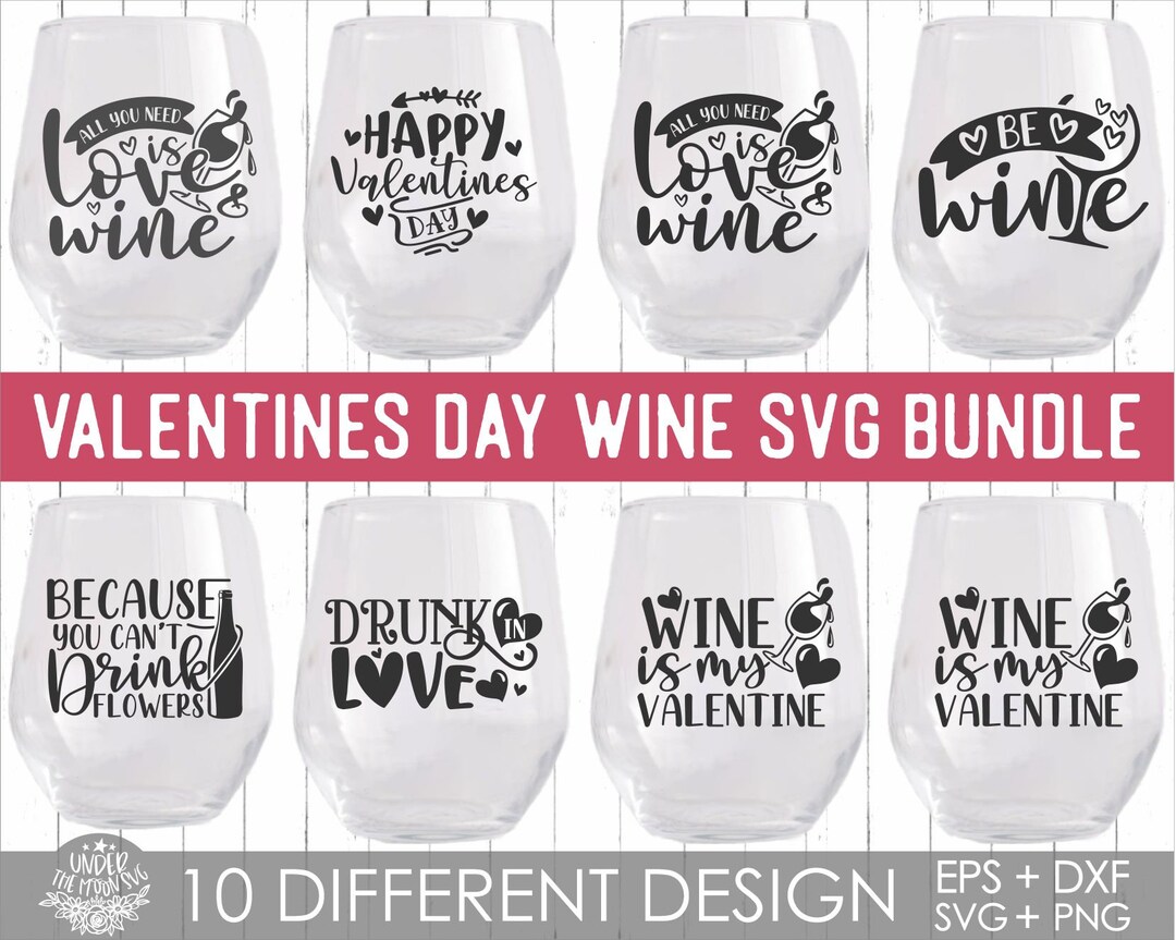 Custom Color Decals For Wine Glass, Mug, Valentine's DIY Gift Custom Color Decals For Wine Glass, Mug, Valentine's DIY Gift