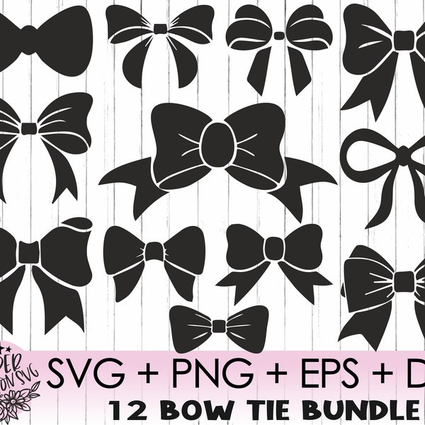 Papillon SVG - Bow outline SVG - File Bow cut - Fiocco silhouettes - Papillon svg-SVG File per Silhouette Cameo o Cricut