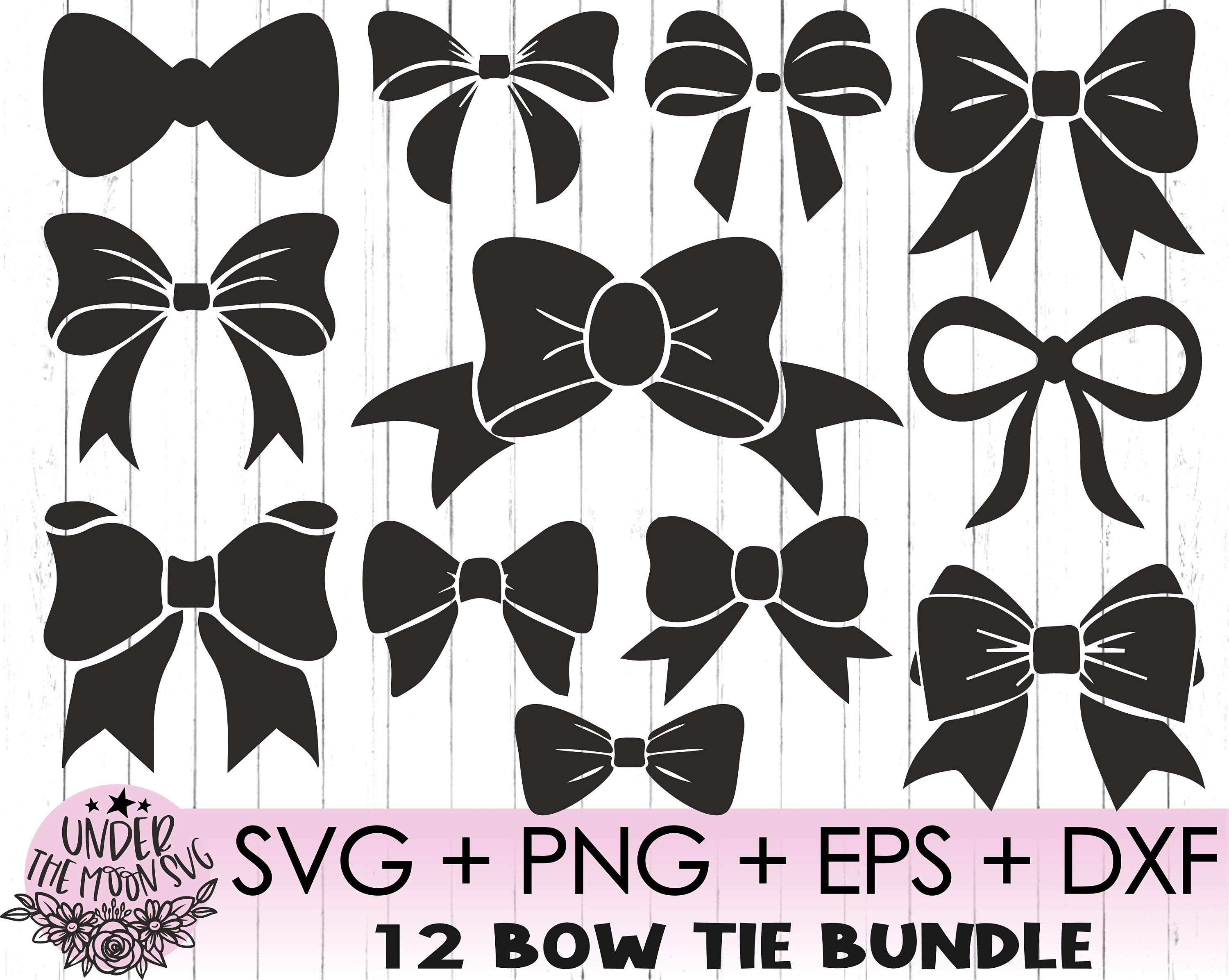 Fashion Brown Hair Bow SVG