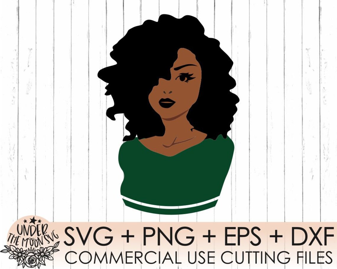 Afro Woman Svg , Black Woman Svg, African American Woman Svg, Cut File ...