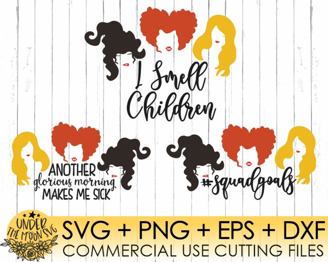 Hocus Pocus Svg Bundle, Squad Goals Svg, Halloween Svg, Sanderson ...