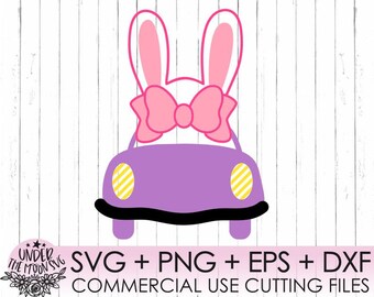 Pascua Svg, Camión Pascua Svg, Chica Pascua Svg, conejito svg, Camión Svg Dxf Png, Vintage Truck / Clipart, Archivo de corte, Cricut, Silueta, PNG