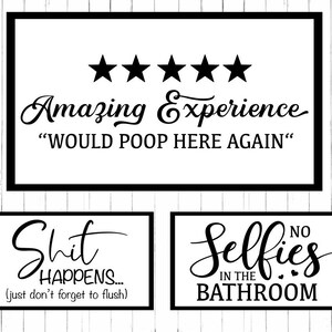 Bathroom Quote Svg, Bathroom Svg Bundle, Restroom Svg, Funny Bathroom Svg, Potty Dance Svg, Farmhouse Svg,Bathroom Sign SVG,Cut File Cricut image 3