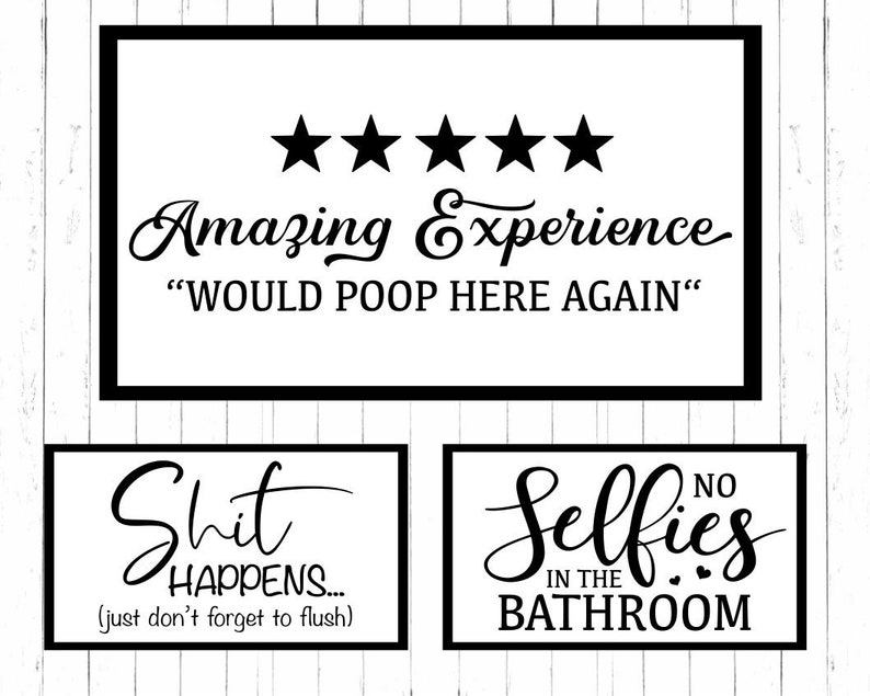 Bathroom Quote Svg, Bathroom Svg Bundle, Restroom Svg, Funny Bathroom Svg, Potty Dance Svg, Farmhouse Svg,Bathroom Sign SVG,Cut File Cricut image 3