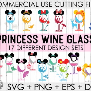 Princess Wine Glass Svg,Drunk Princesses ,Bachelorette Party,Png,Commercial Use,Princess Svg,Silhouette Cricut