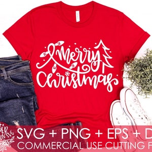 Merry Christmas SVG / Merry Christmas DXF, Christmas SVG / Svg Files, Cricut Cut Files, Silhouette Cut File