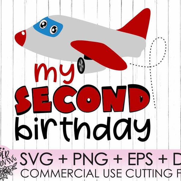 Airplane Birthday Svg,My 2 Birthday Airplane Svg,Airplane Svg,Aviation birthday Svg, 2nd Birthday Svg, Second Birthday Svg, Cut file cameo,