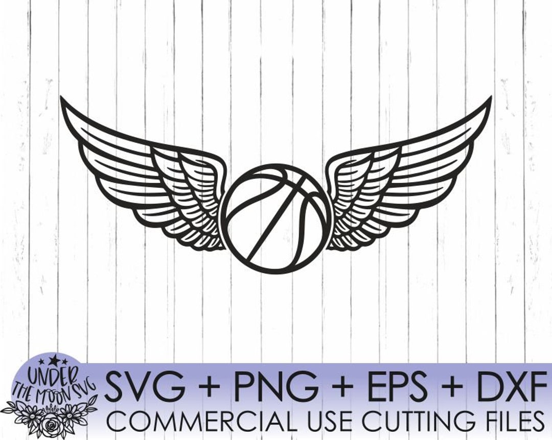 Basketball With Wings SVG File / Fastpitch Basketball Svg / Svg, Png
