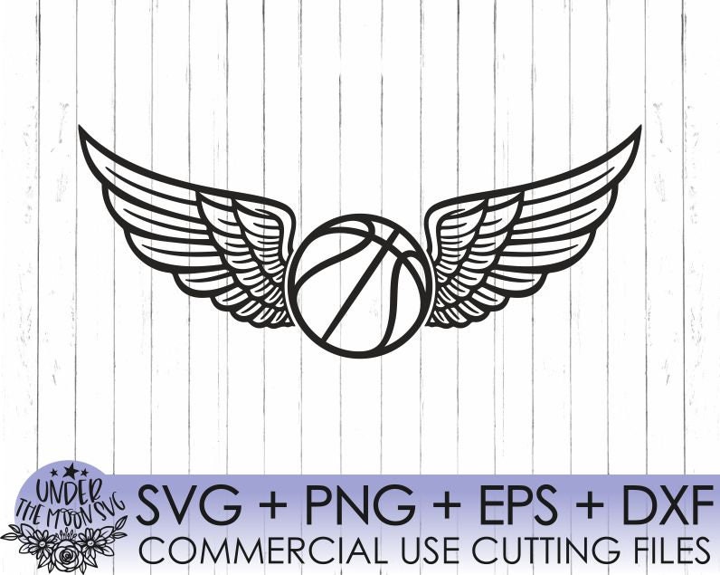 Basketball With Wings SVG File / Fastpitch Basketball Svg / Etsy UK