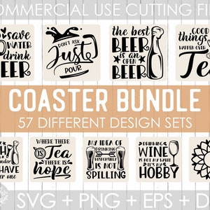 Coaster Svg Bundle,Wine Saying Svg,Coffee Coaster Svg,Drink Coaster Svg,Beer Quote Svg,Coffee Svg,Floral Monogram Svg,Tea Saying Svg,Wine