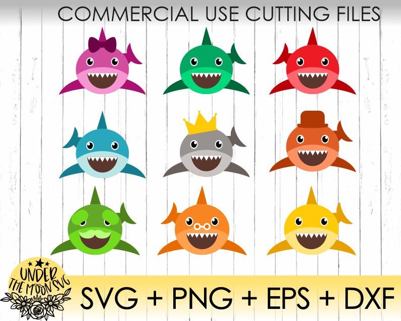 Free Free Family Shark Svg 385 SVG PNG EPS DXF File