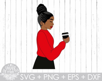 Natural Afro Woman Svg,Afro Svg, Natural Hair Svg,African Svg , Black Woman Svg, Afro Girl Svg Vector, African Shirt Print Svg, Png, Eps,Dxf